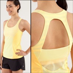 {8} Lululemon Run Pace Mellow Lemon Tank